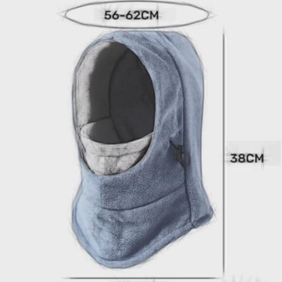 Fleece Balaclava Windproof Warm Hood Oversized Unisex Winter Sport Face Cover main image 5